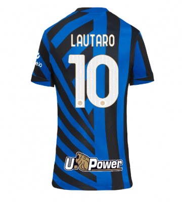 Inter Milan Lautaro Martinez #10 Hjemmebanetrøje Dame 2024-25 Kort ærmer